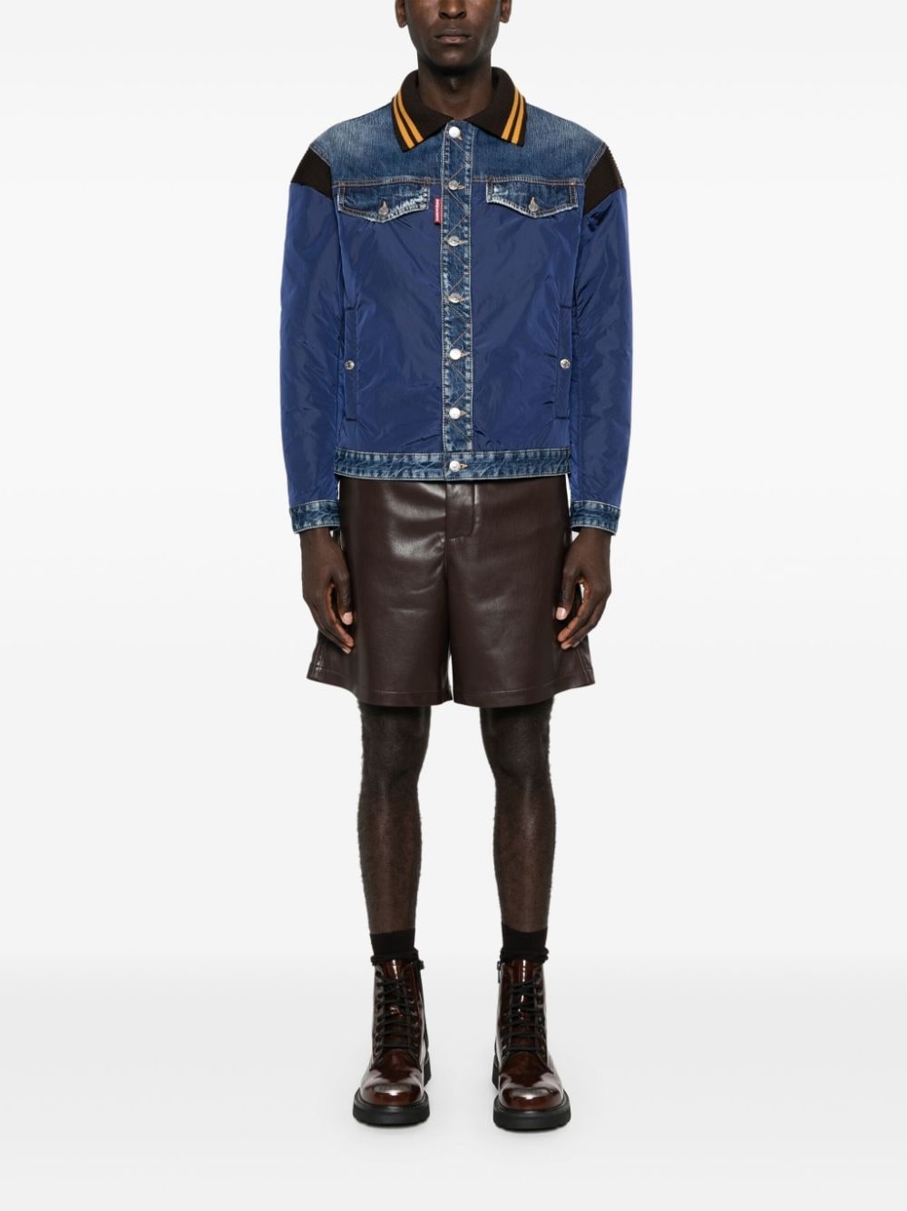 panelled bomber jacket - 2