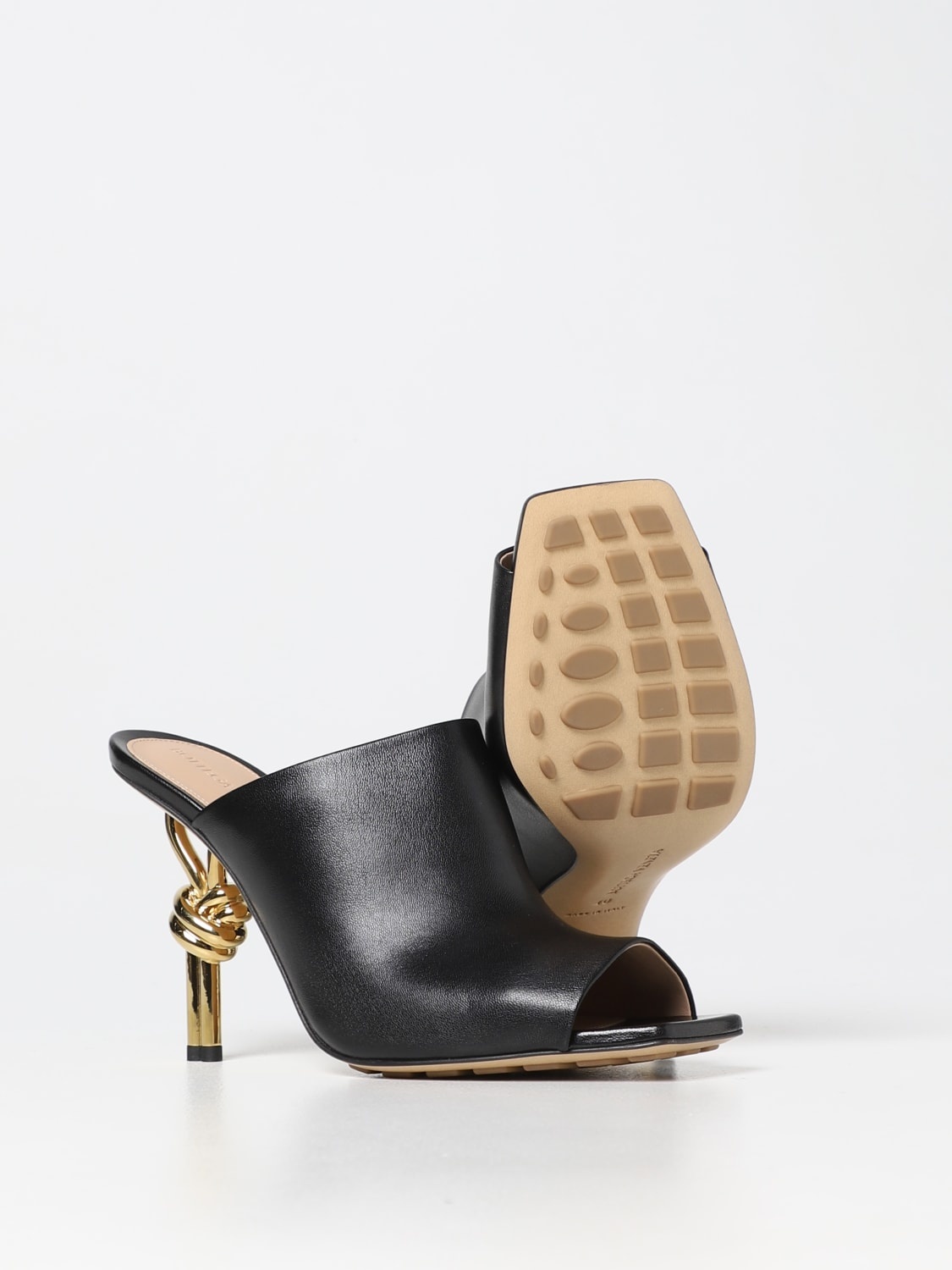 Knot Bottega Veneta mules in leather - 4