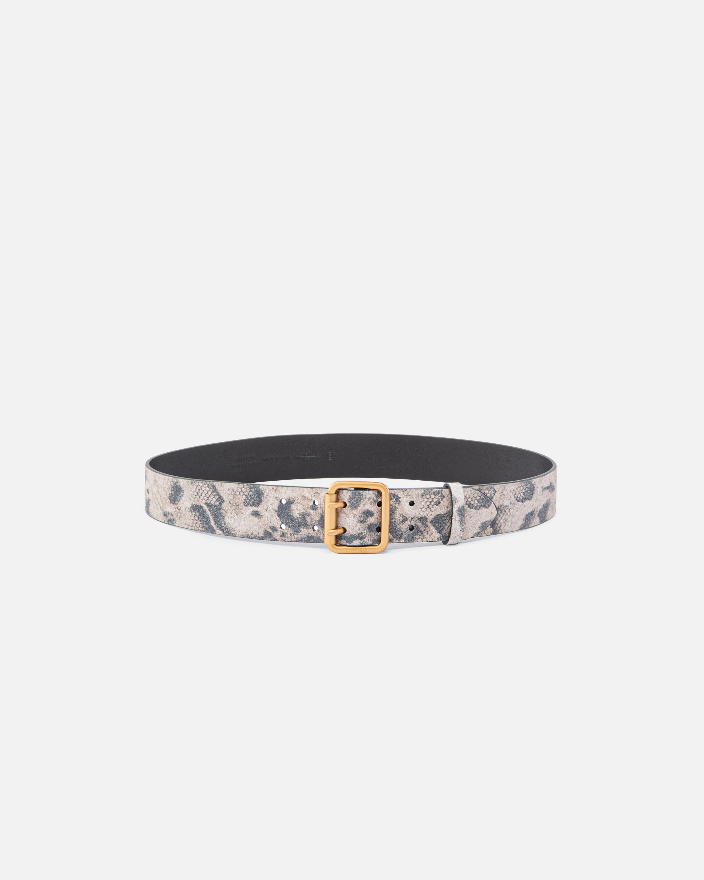 BELT WITH PYTHON PRINT, 4 CM - 1