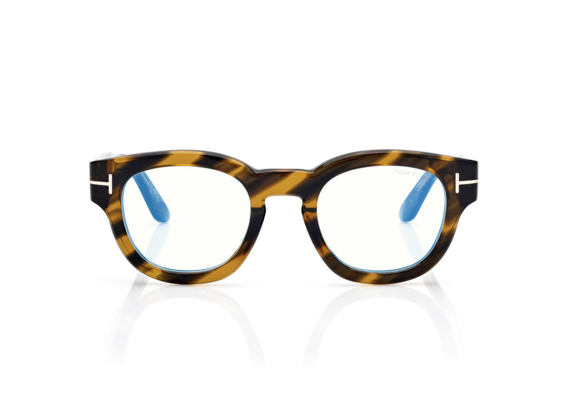 ICON BLUE BLOCK ROUND OPTICALS 1