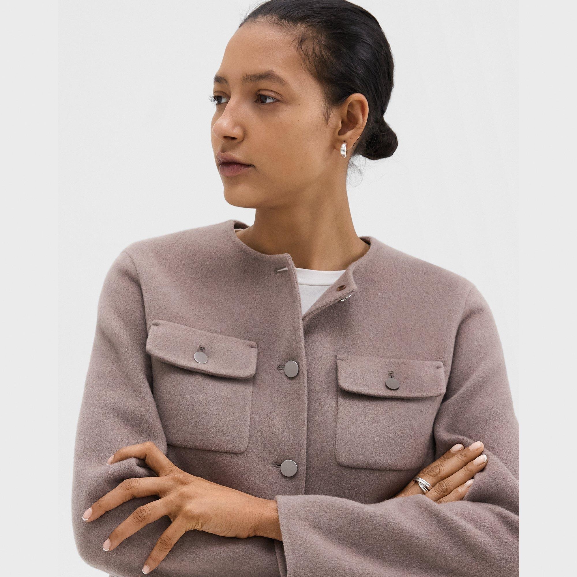 Cardigan Jacket in Double-Face Wool-Cashmere - 5
