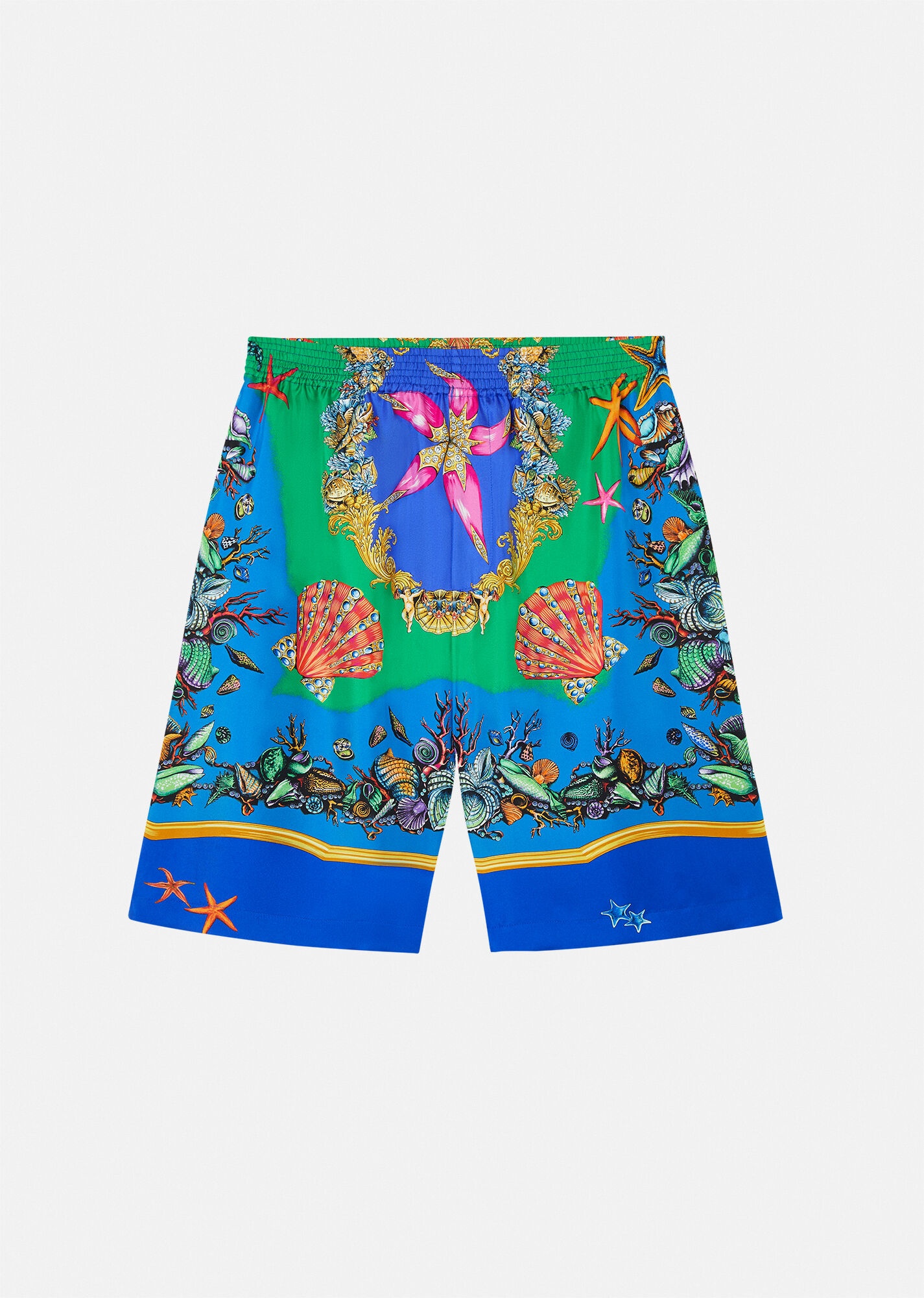 Trésor de la Mer Print Silk Shorts - 1