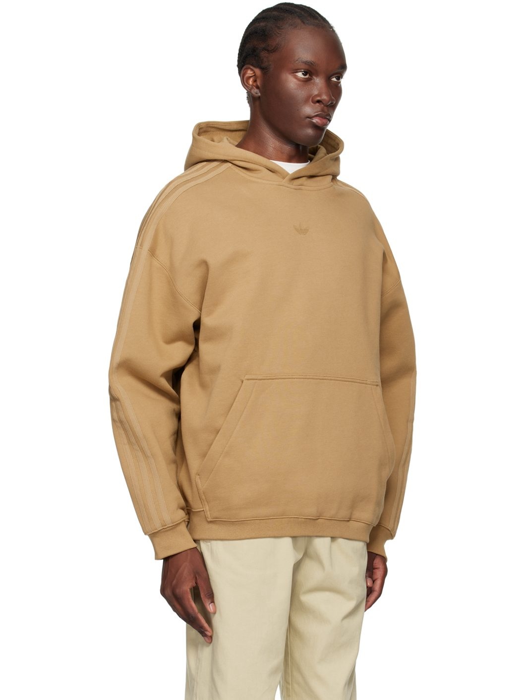 adidas Originals Tan Field Issue Essentials Hoodie REVERSIBLE