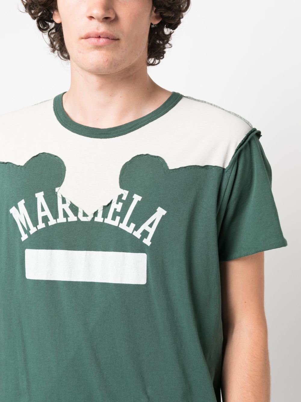 logo-print distressed t-shirt - 5