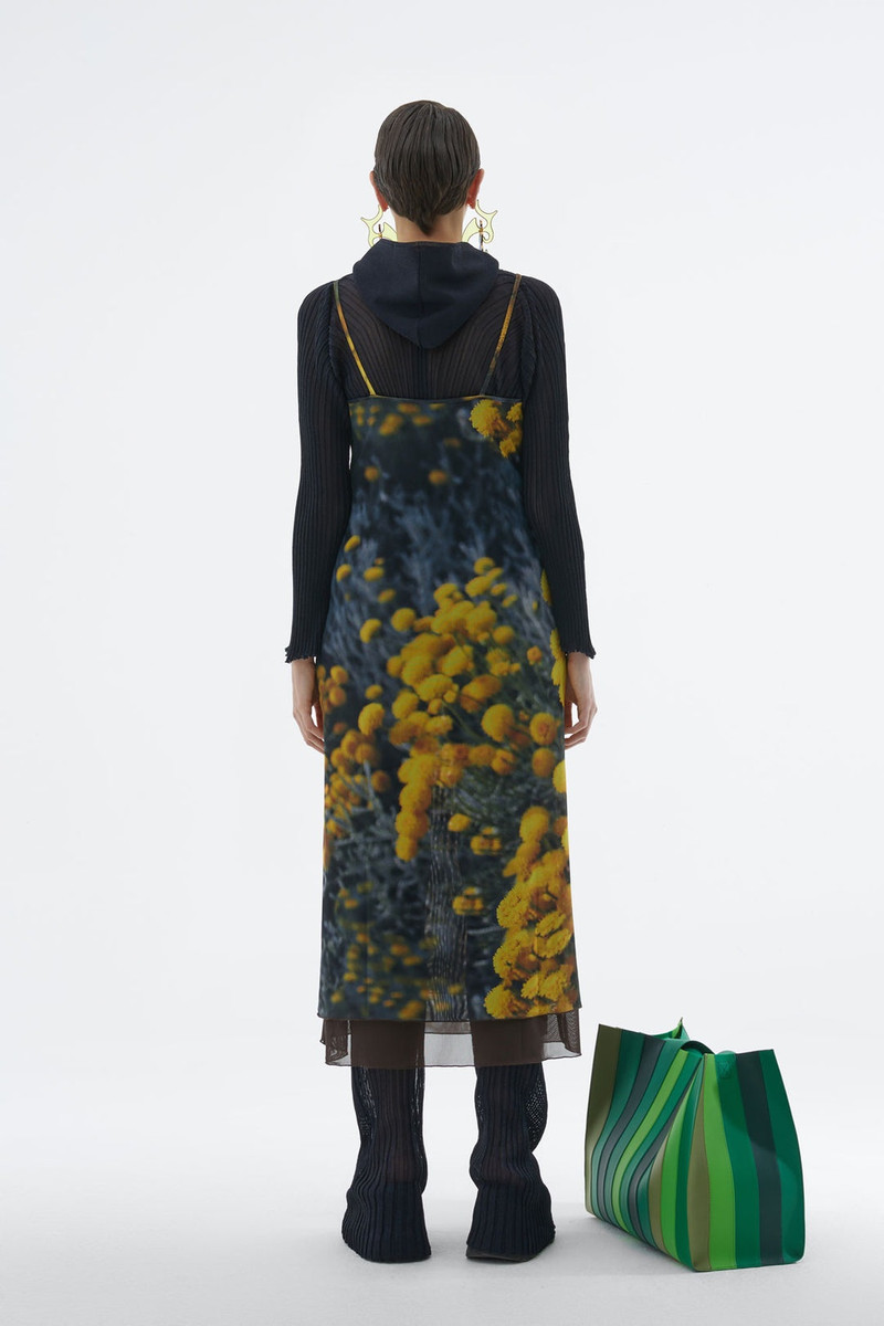 SLIP DRESS WITH FLOWER PRINT 4