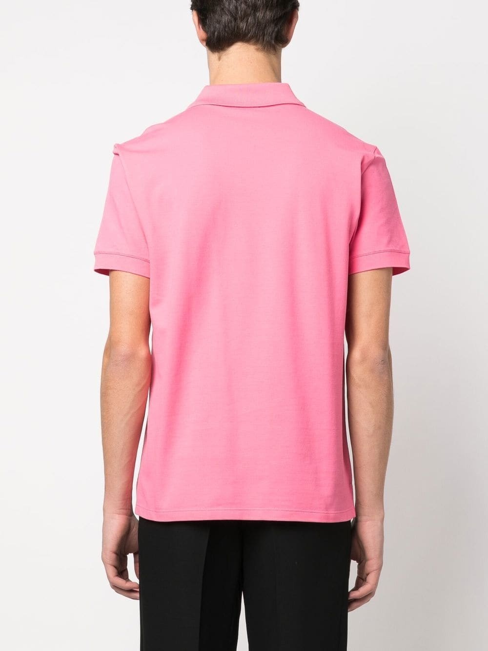 logo-print cotton polo shirt - 4