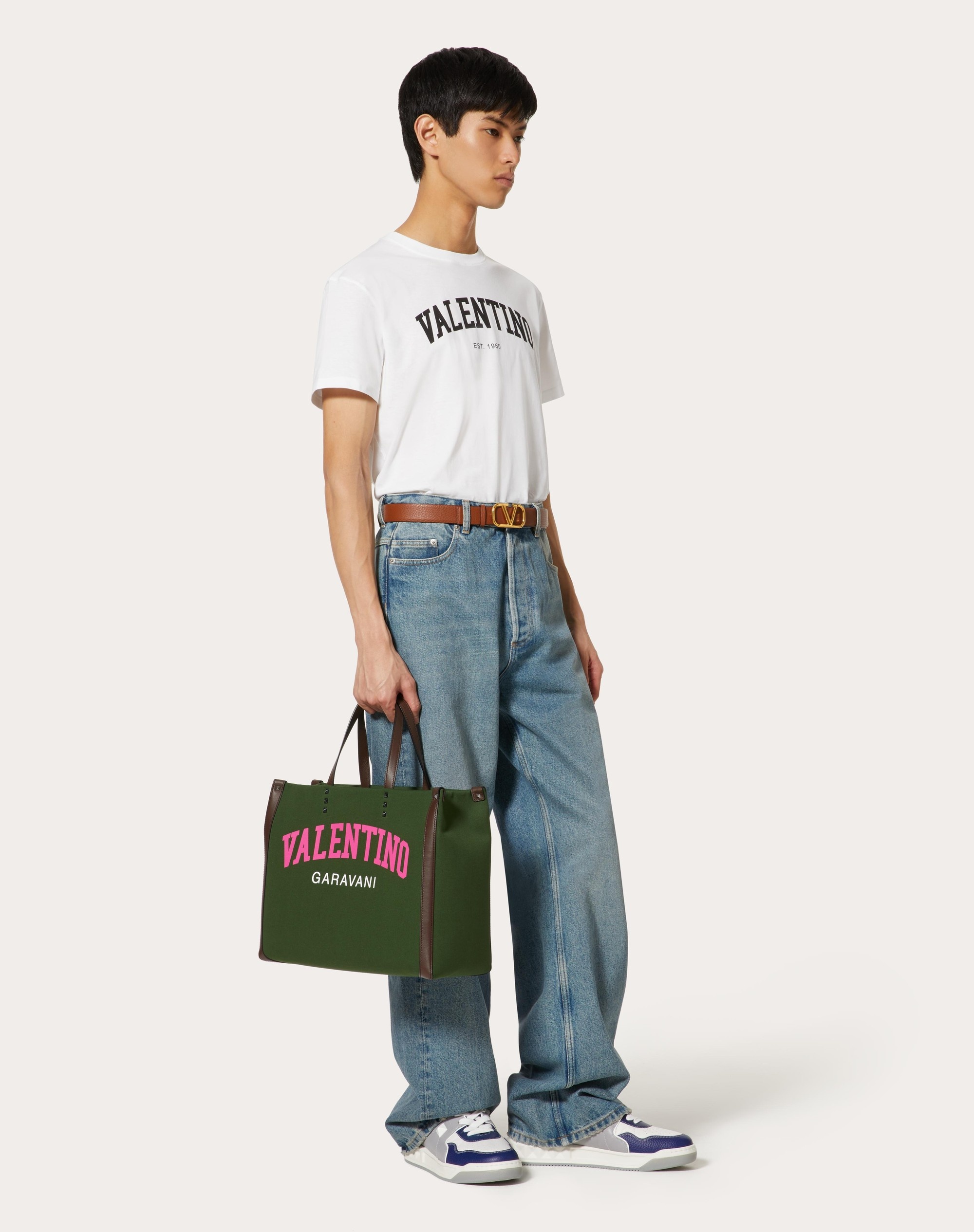 MEDIUM VALENTINO GARAVANI UNIVERSITY CANVAS SHOPPER - 2