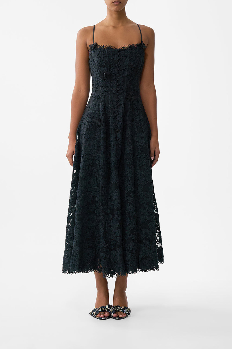 CAMILLA CORSET DRESS WITH LONG FLARED SKIRT outlook