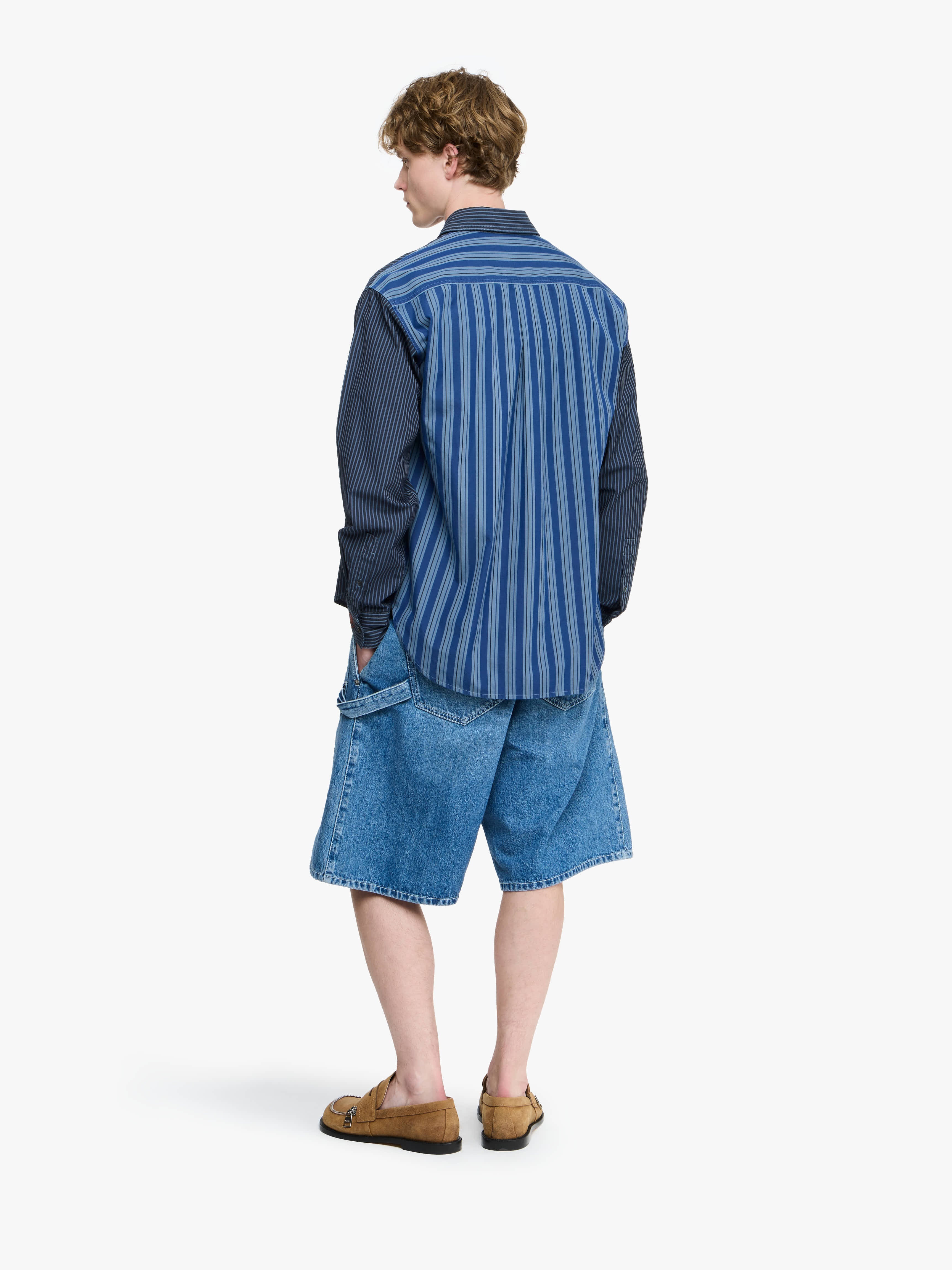 PATCHWORK STRIPED SHIRT - 3