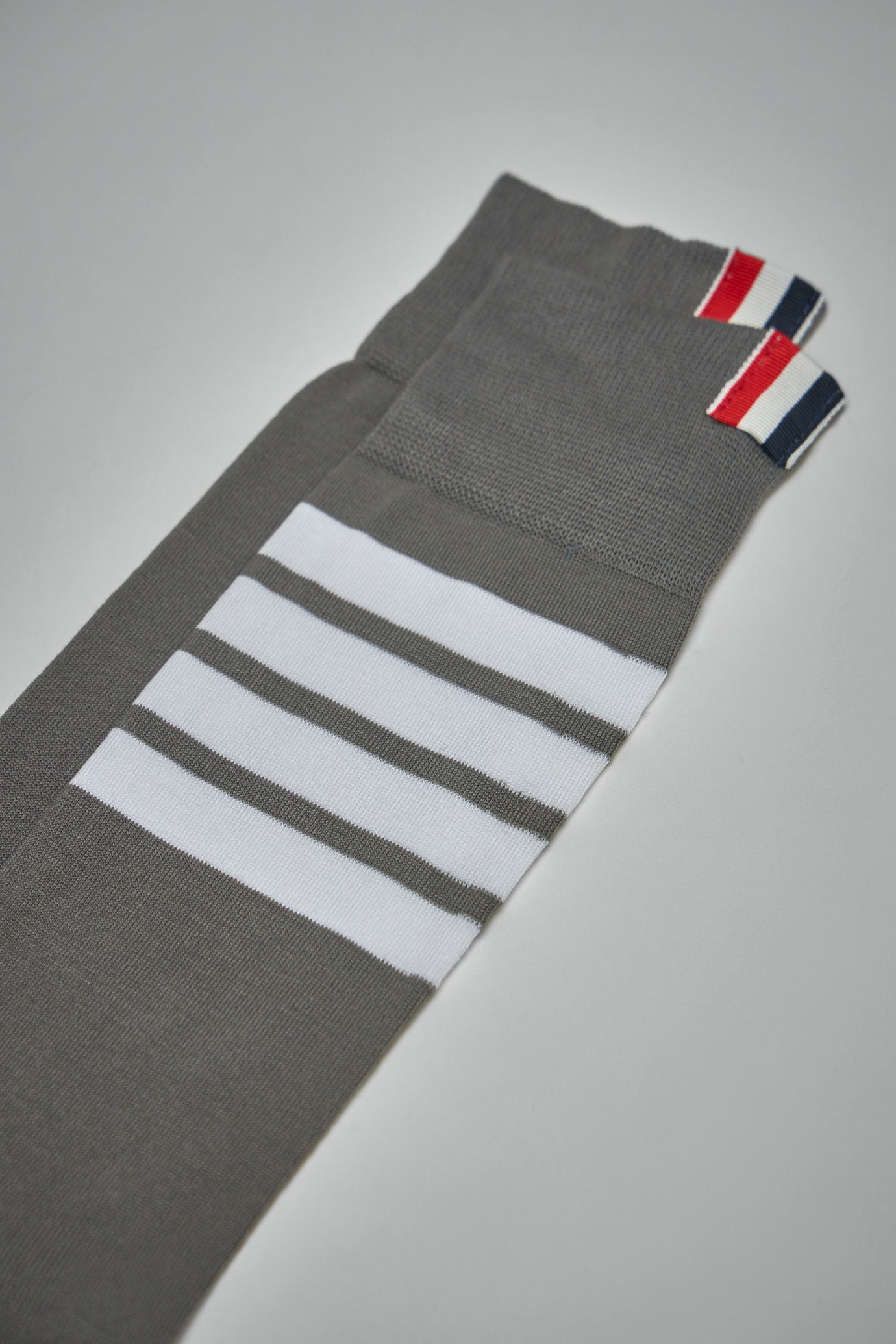 Mid Calf Socks W/ 4Bar In Lightweight Cotton - 2