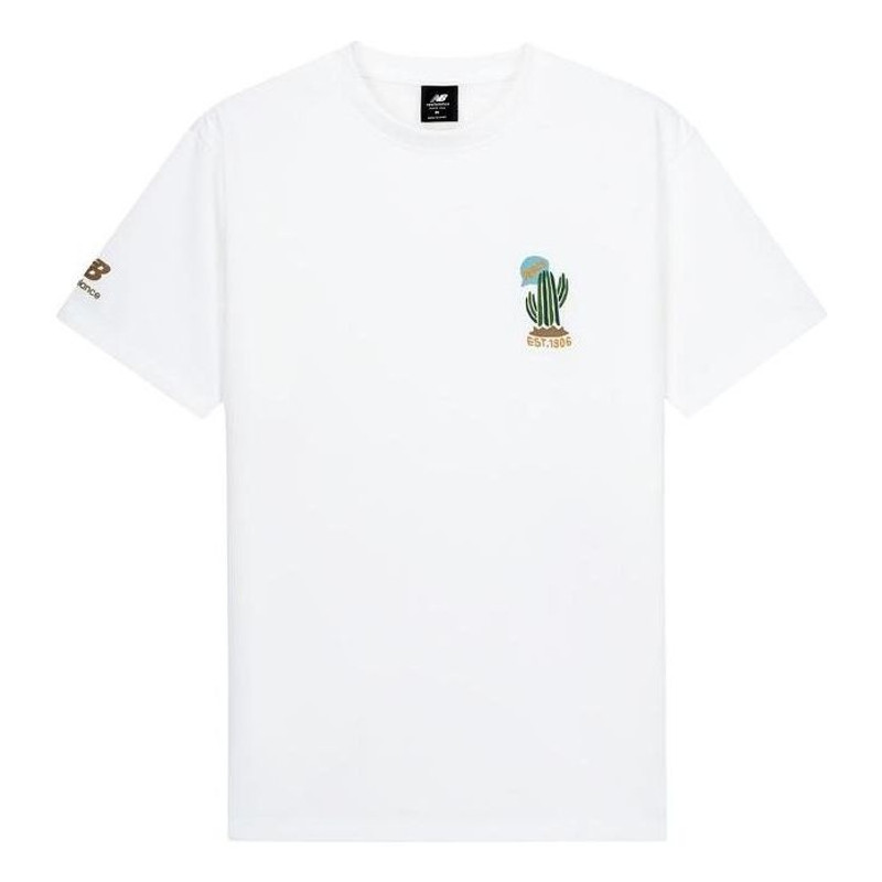 New Balance NBX Endless Summer Graphic T-shirt Asia Sizing 'White' AMT33356-WT - 1