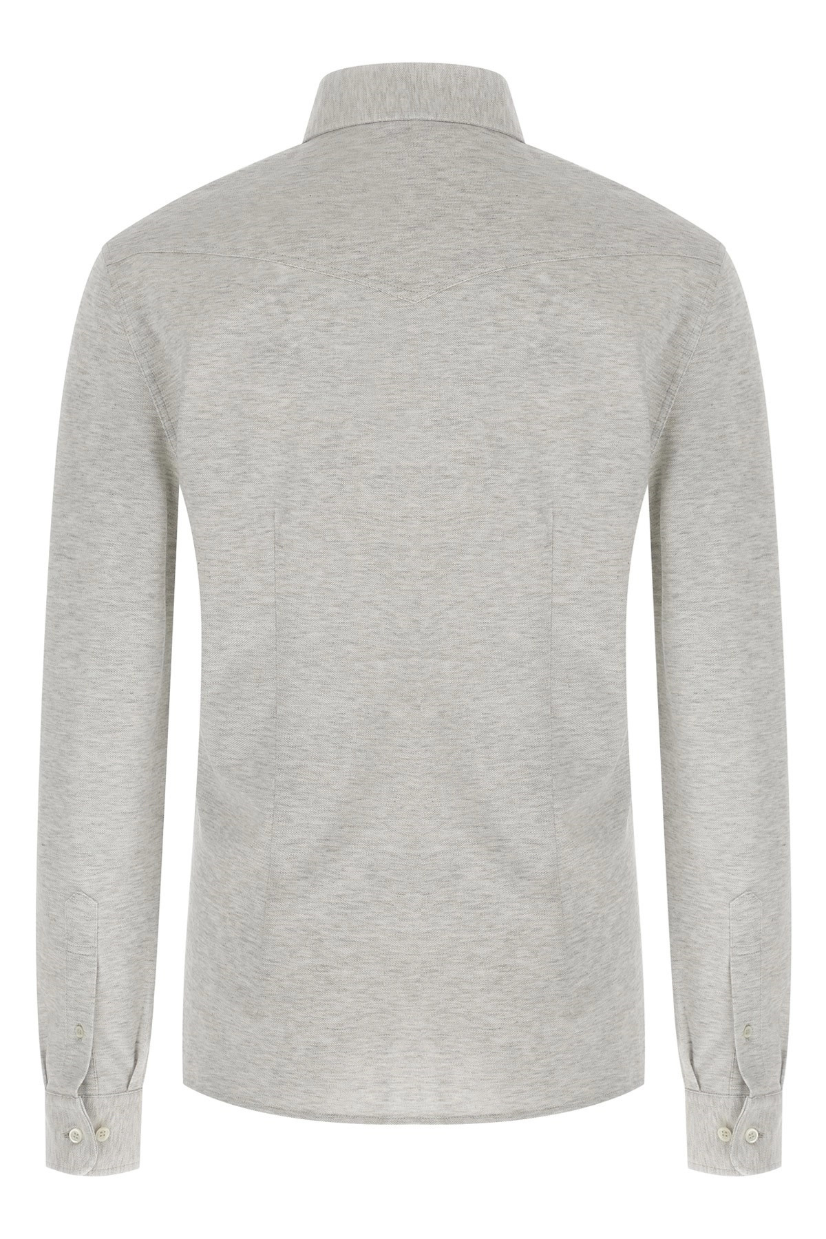 Piqué cotton shirt - 3