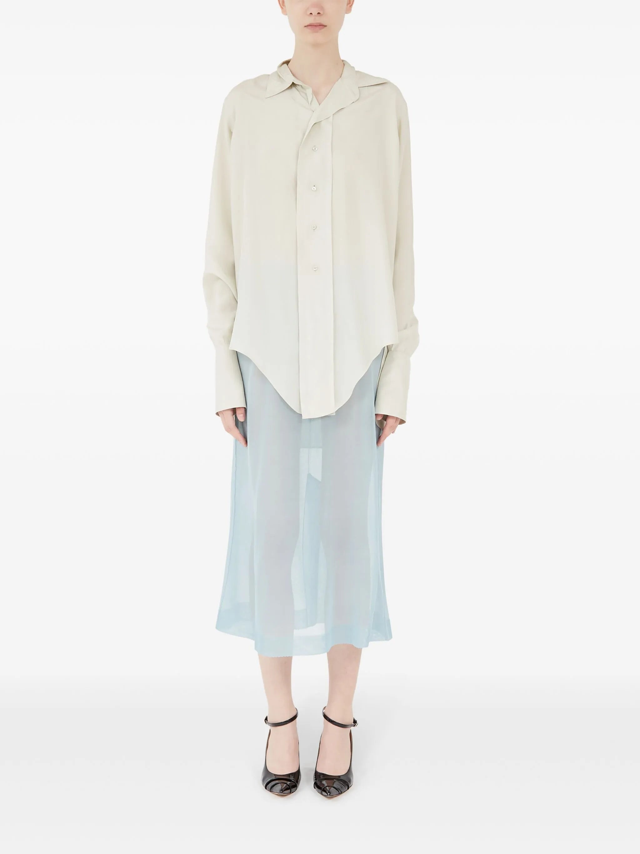 Long-sleeve Buttoned Shirt - 6