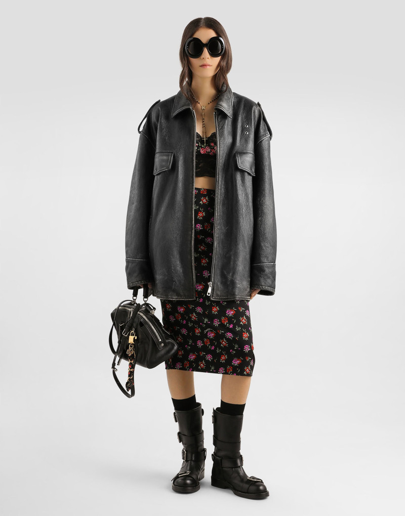 Dolce & Gabbana Floral-print straight skirt outlook