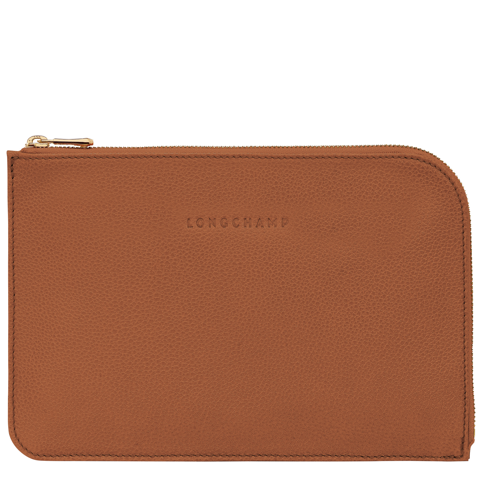 Le Foulonné Pouch Caramel - Leather - 1