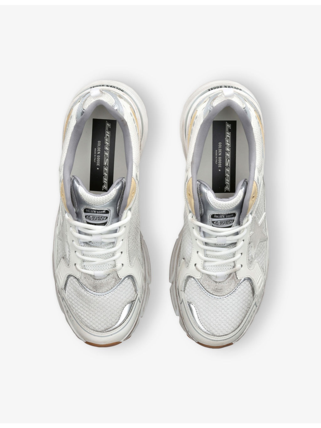 Lightstar Leather and Mesh Low-Top Trainers - 2