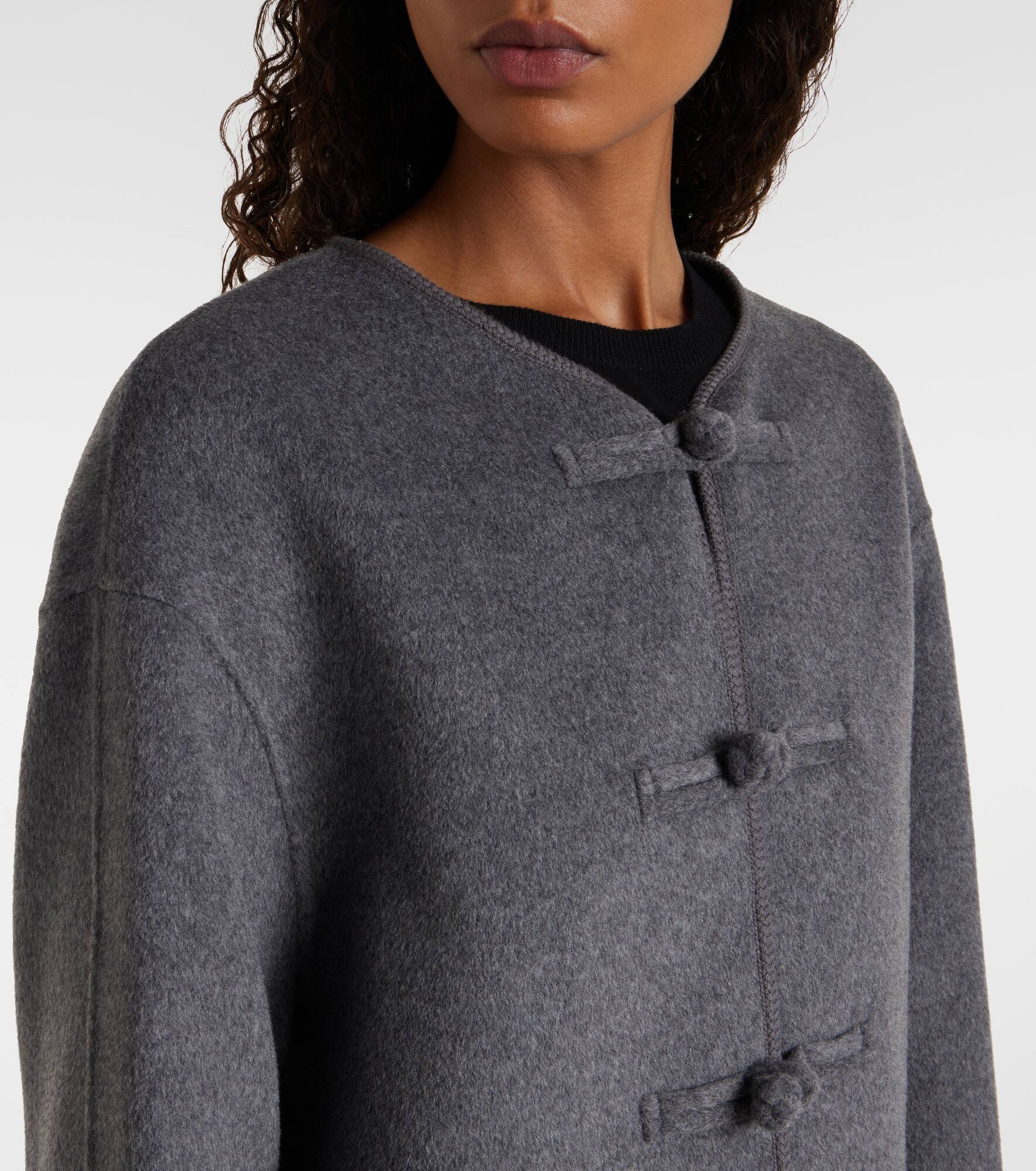 Wool and cashmere jacket - 4