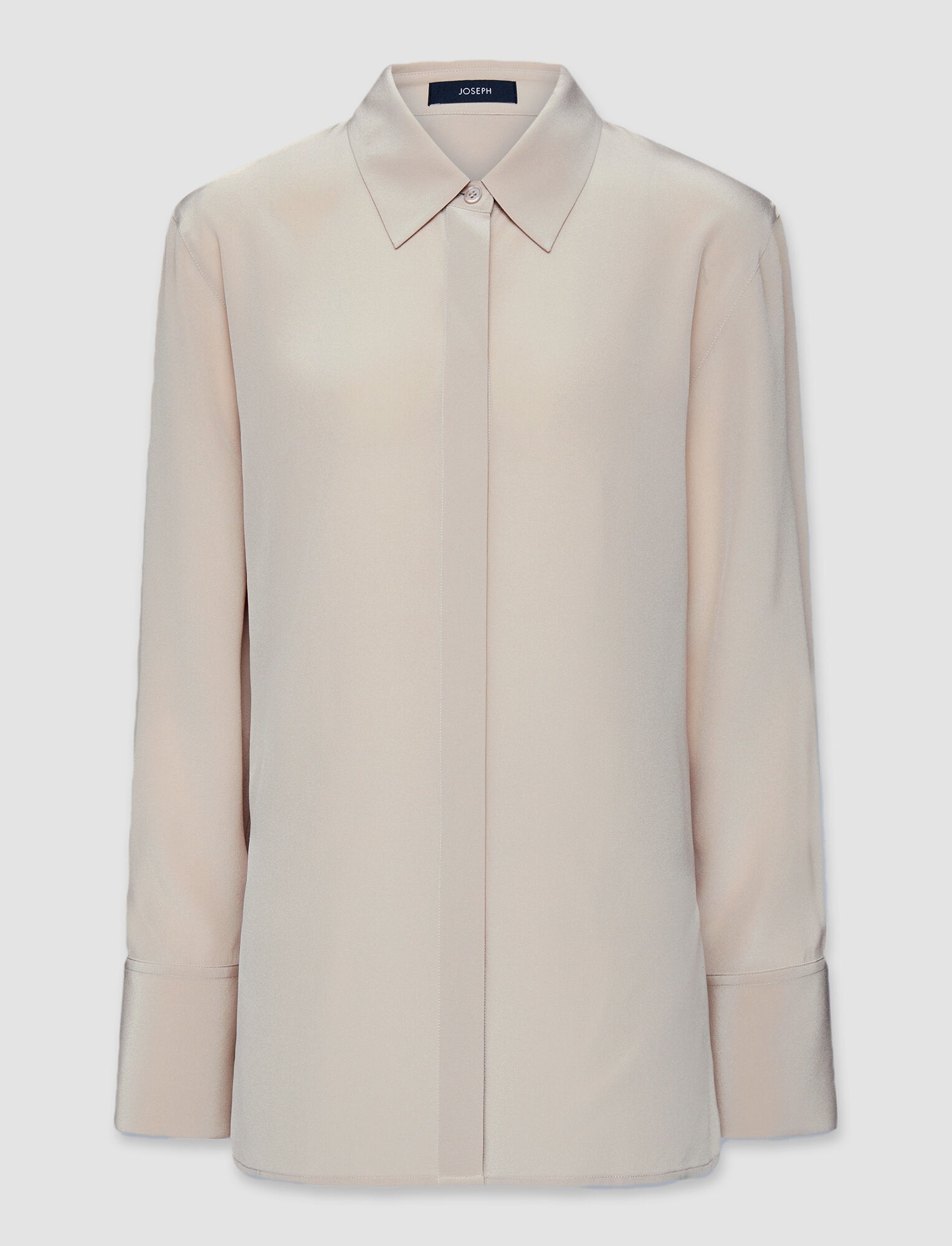 Silk Crepe de Soie Bold Blouse - 1