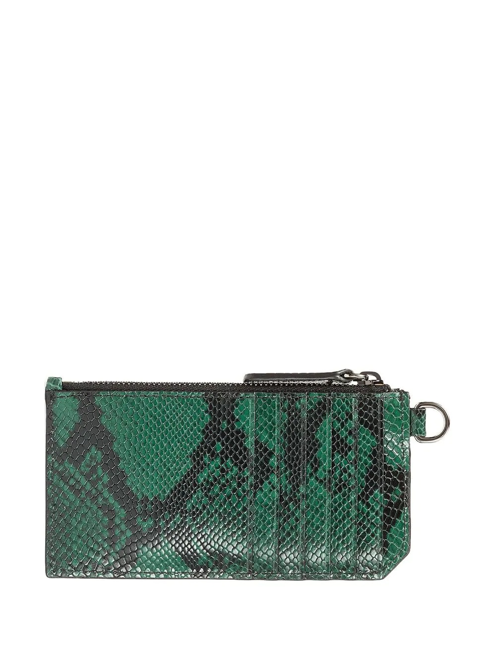 snakeskin-effect Ingo cardholder - 2