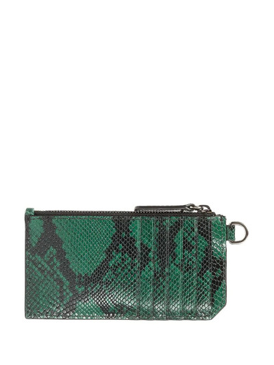 JIMMY CHOO snakeskin-effect Ingo cardholder outlook