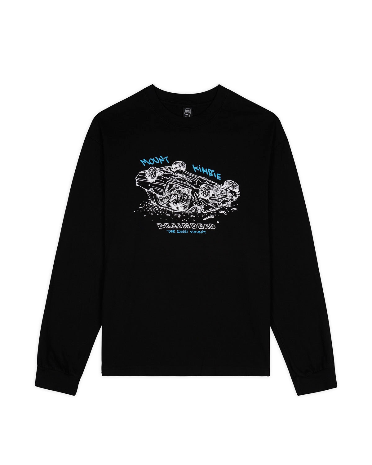 Brain Dead x Mount Kimbie The Sunset Violent Long Sleeve T-shirt - Black - 1