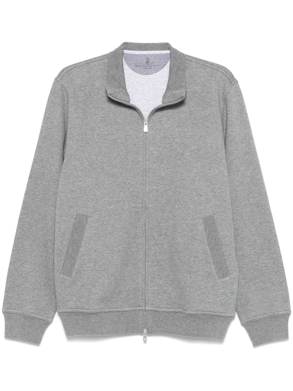mélange-effect sweatshirt - 1