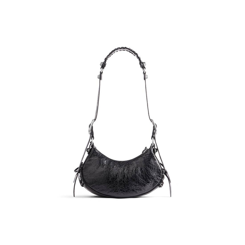 Women's Le Cagole Xs Shoulder Bag With Corset  in Black 6