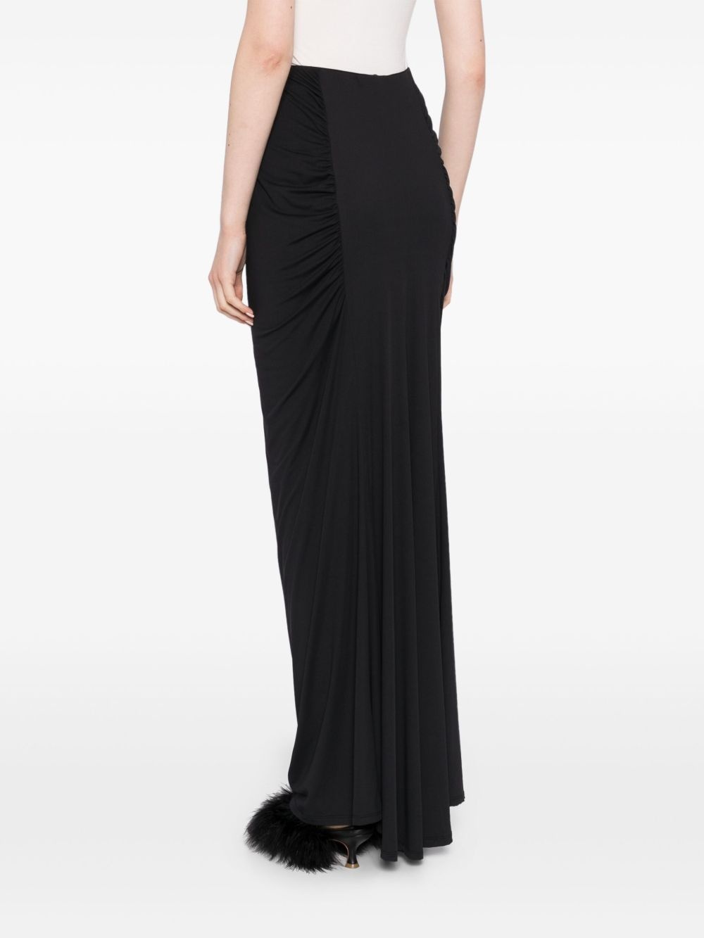 ruched jersey skirt - 4