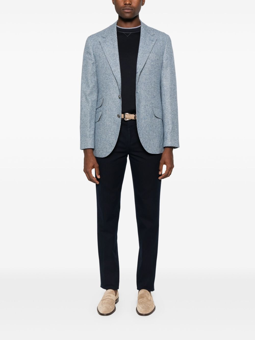 checked blazer - 2