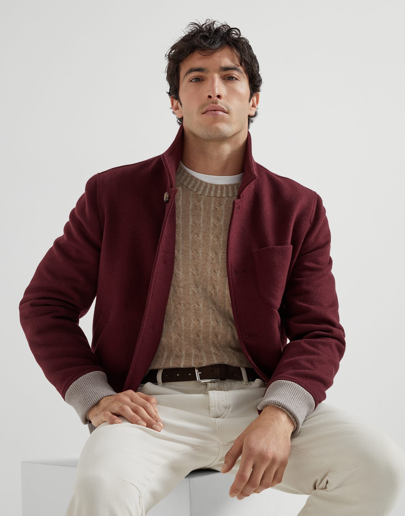 Cashmere vanisé cable knit sweater - 4