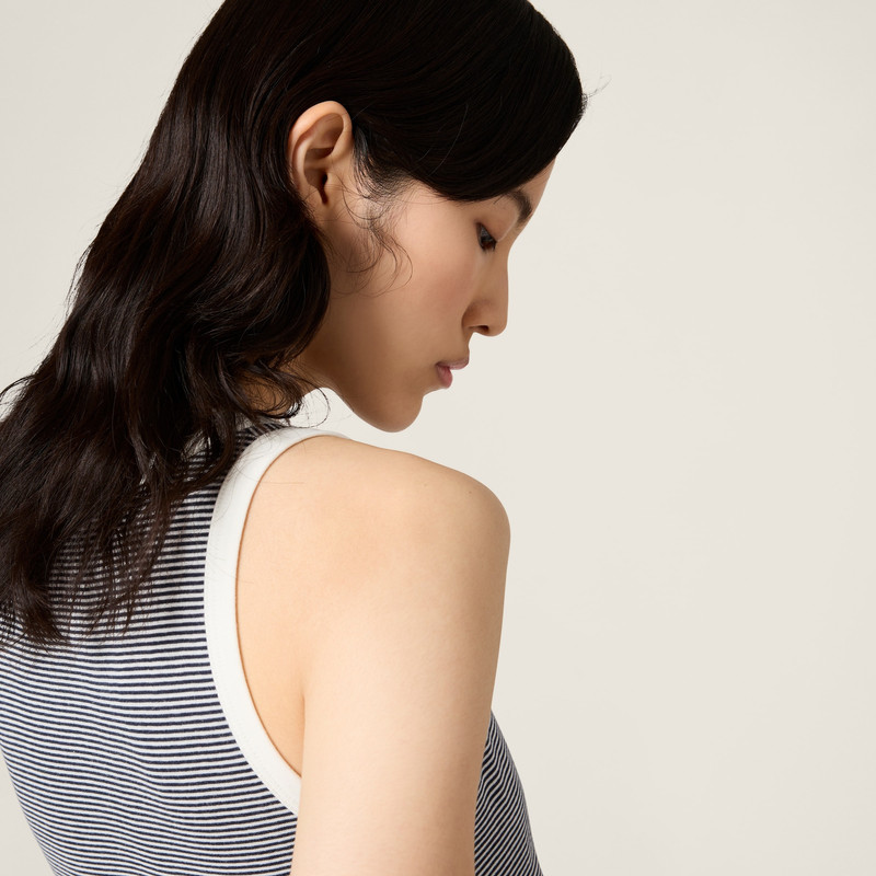 Petit Bateau X Miu Miu ribbed jersey top 4