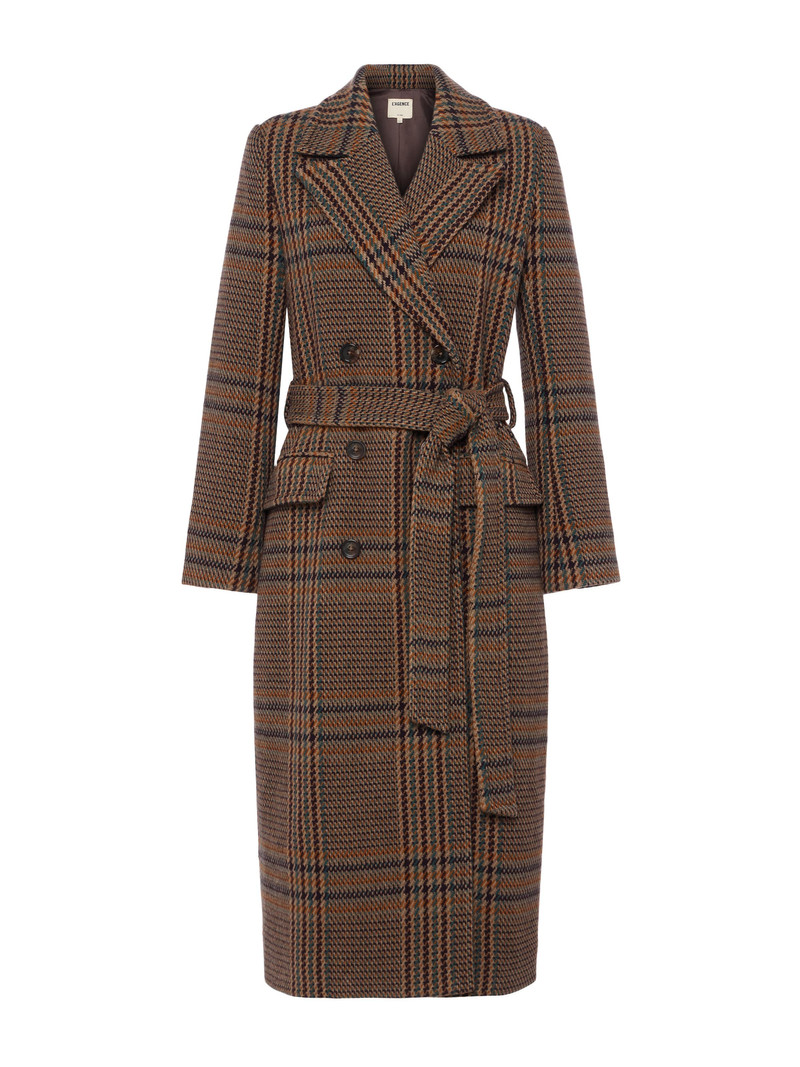 Kolina Plaid Long Coat 1