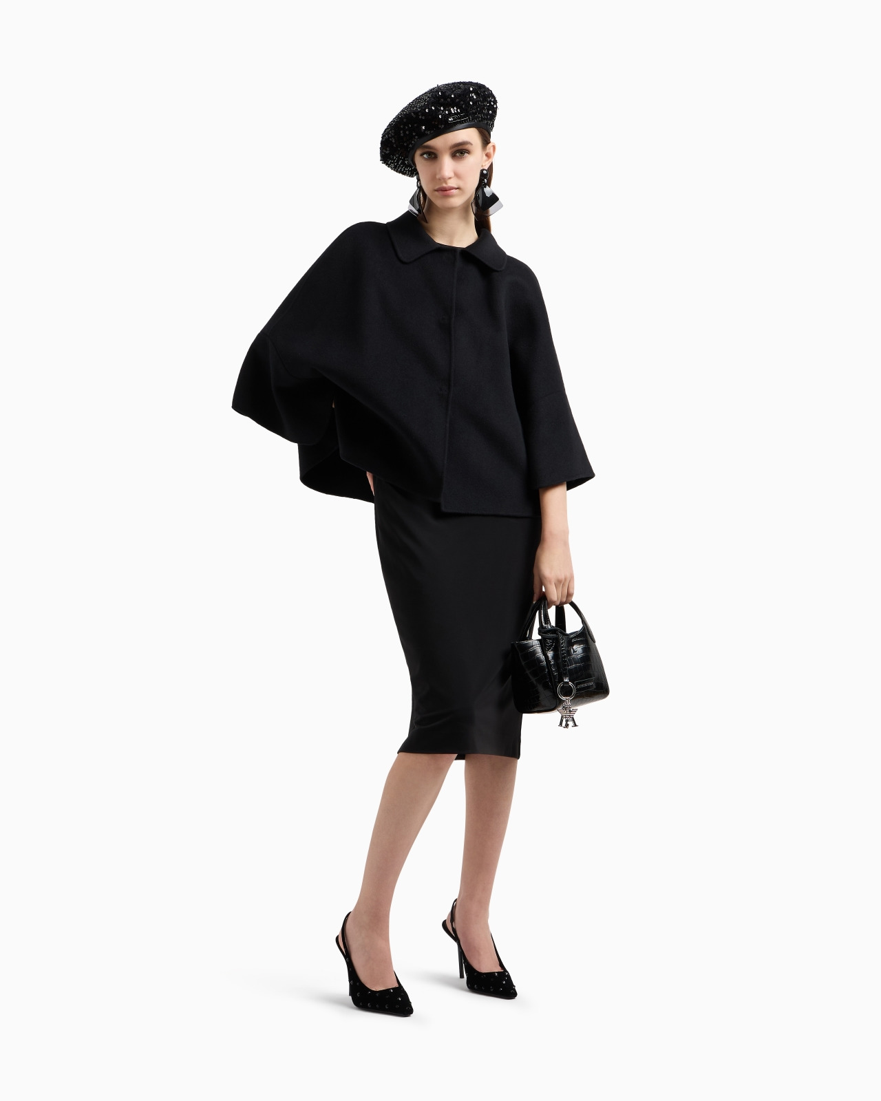 VIRGIN WOOL CAPE - 2