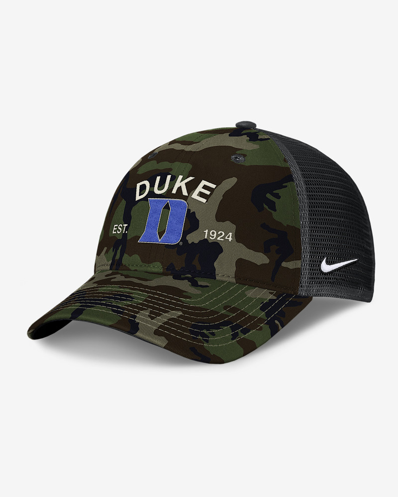 Duke 2025 Military Appreciation Rise Men's Nike College Trucker Adjustable Hat 1