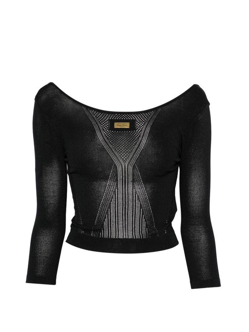 logo-plaque sweater 1