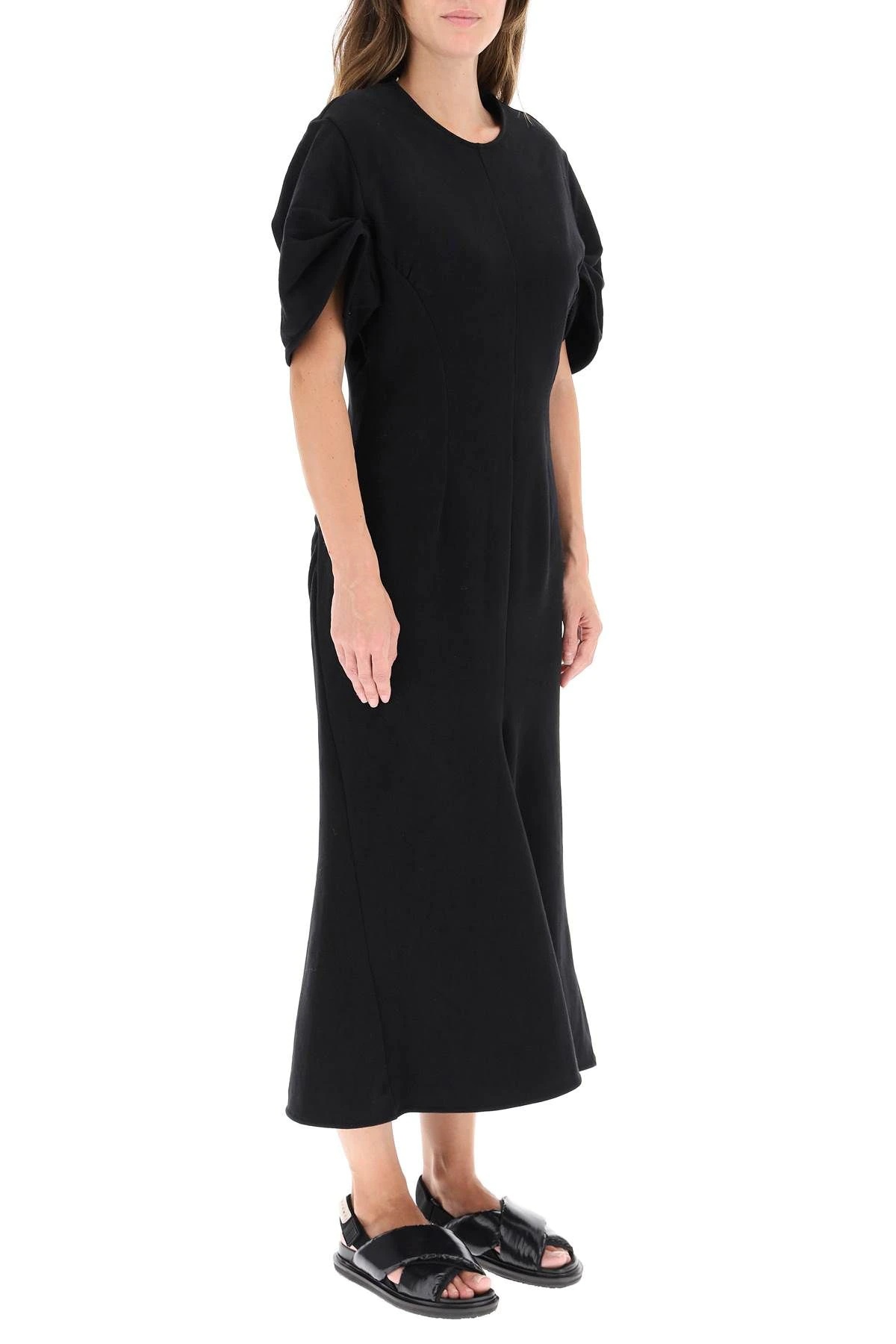 FLEECE MIDI DRESS - 3