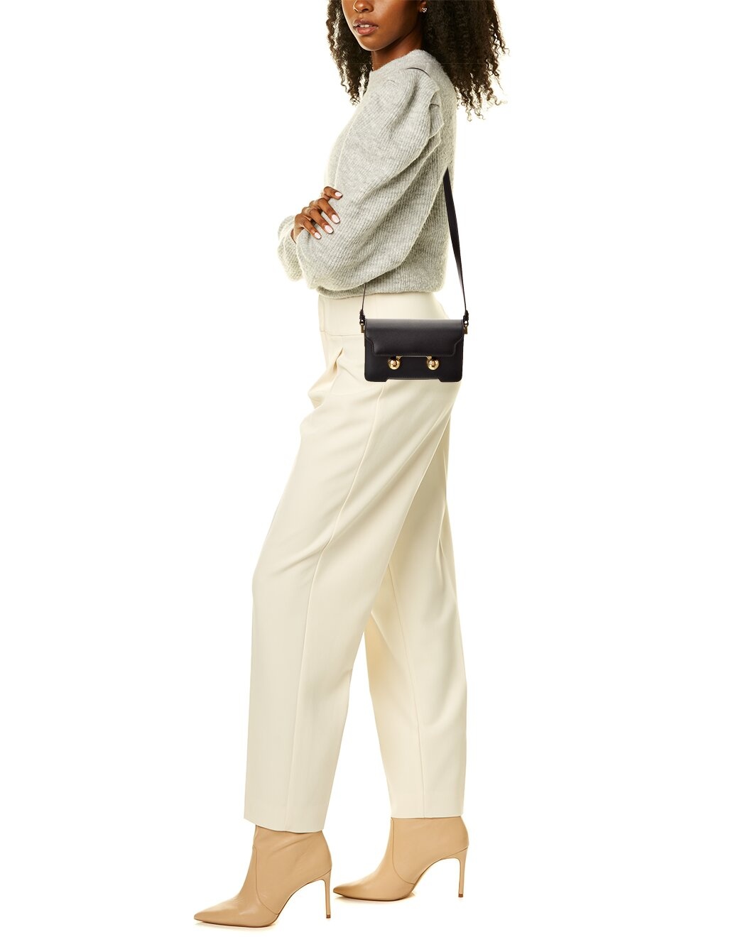 Marni Trunkaroo Mini Leather Shoulder Bag - 4