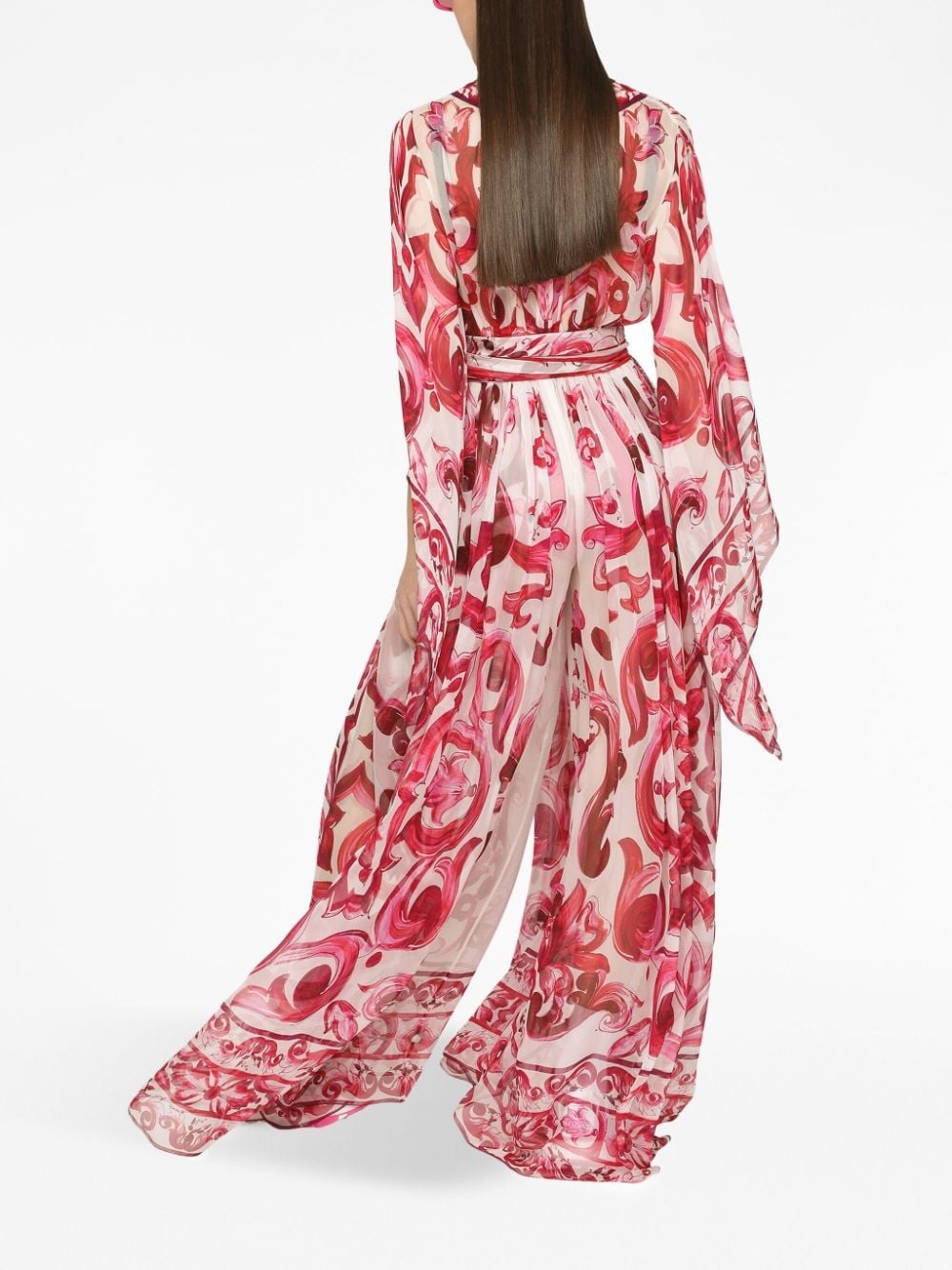 Majolica-print maxi dress - 3