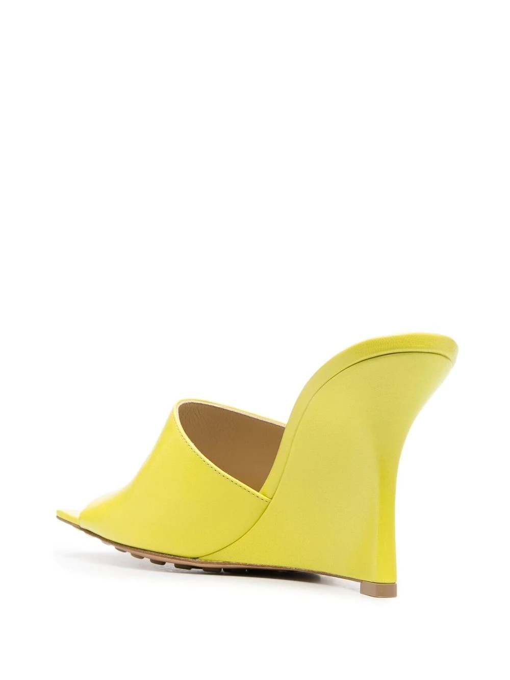 leather wedge 110mm sandals - 3