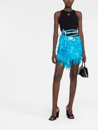 THE ATTICO Aurelie embellished mini skirt outlook