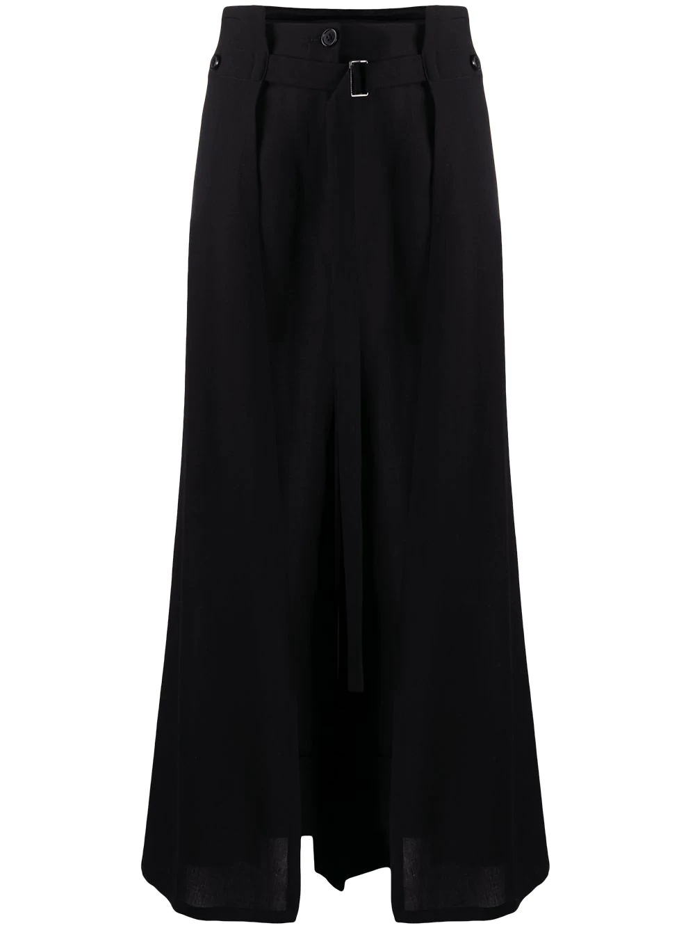 layered skirt trousers - 1