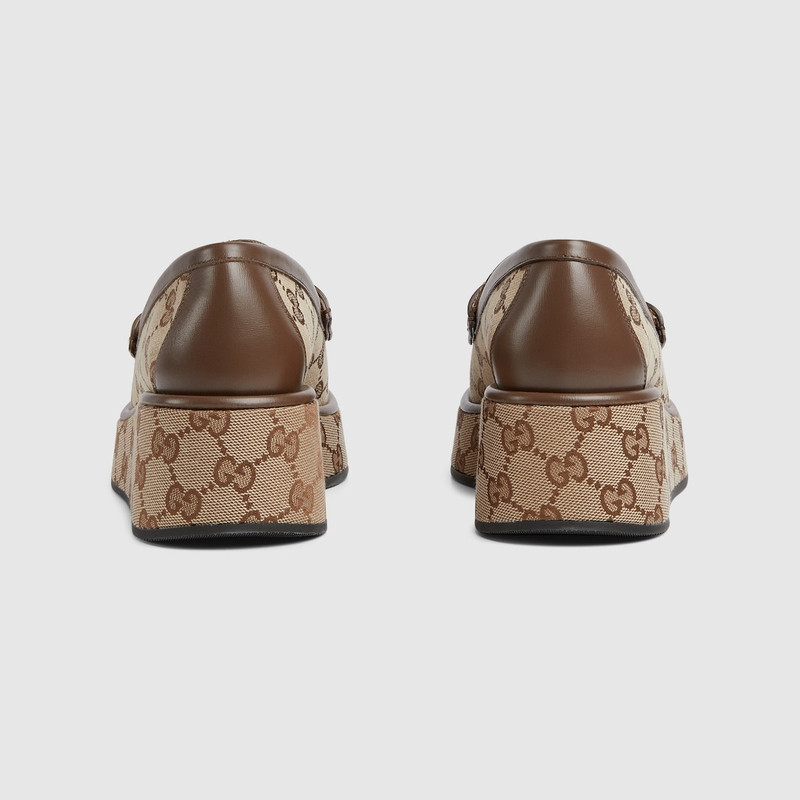 GUCCI Women's Horsebit wedge loafer outlook