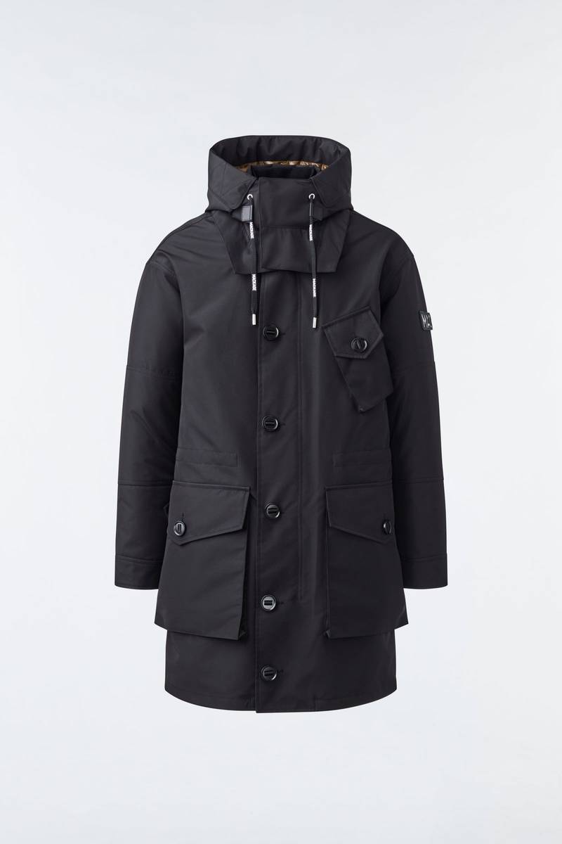 HARLEM Bonded Tech down parka with hood 1
