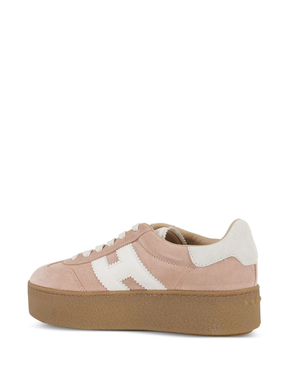 H681 platform suede sneakers - 3