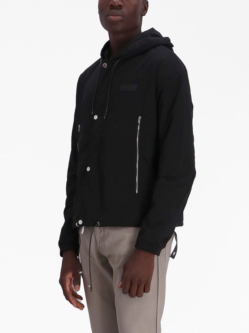 logo-patch hooded jacket 3