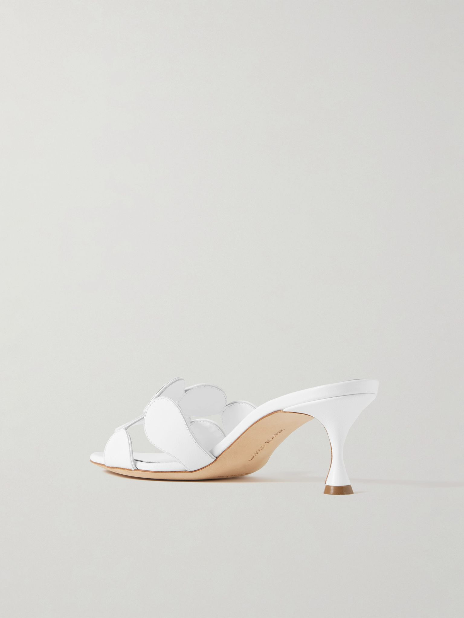 Haribalmu 50 leather mules White - 3