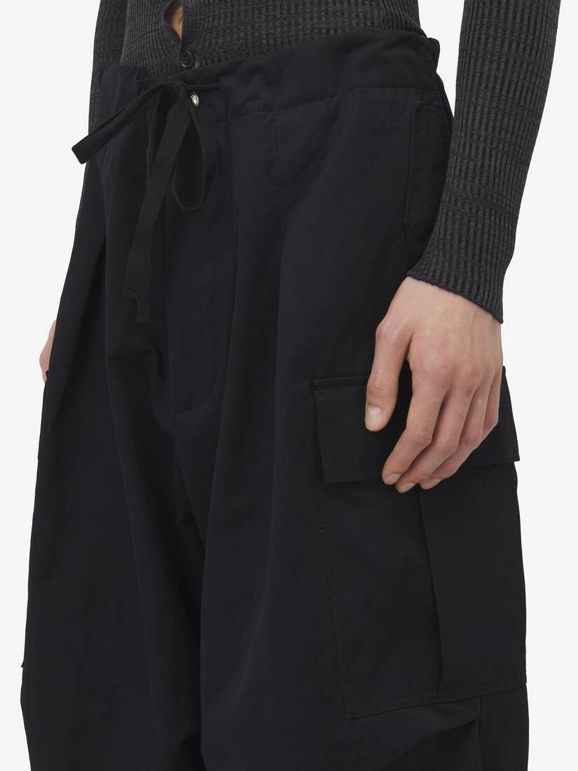 Pleated Cargo Trousers - 5