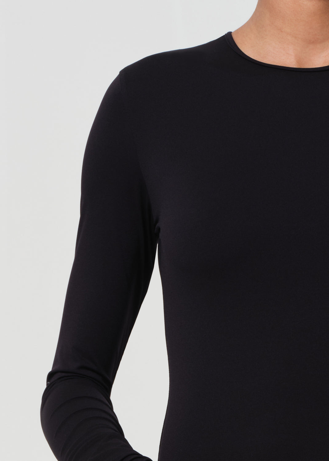 AURA LONG SLEEVE BODYSUIT IN BLACK - 6