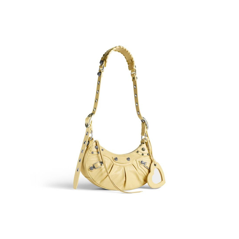 Women's Le Cagole Xs Shoulder Bag in Light Yellow 4