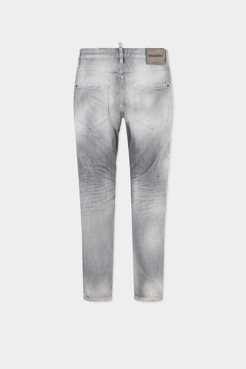 DSQUARED2 BRUSHED GREY WASH SLIM TWIST JEANS outlook
